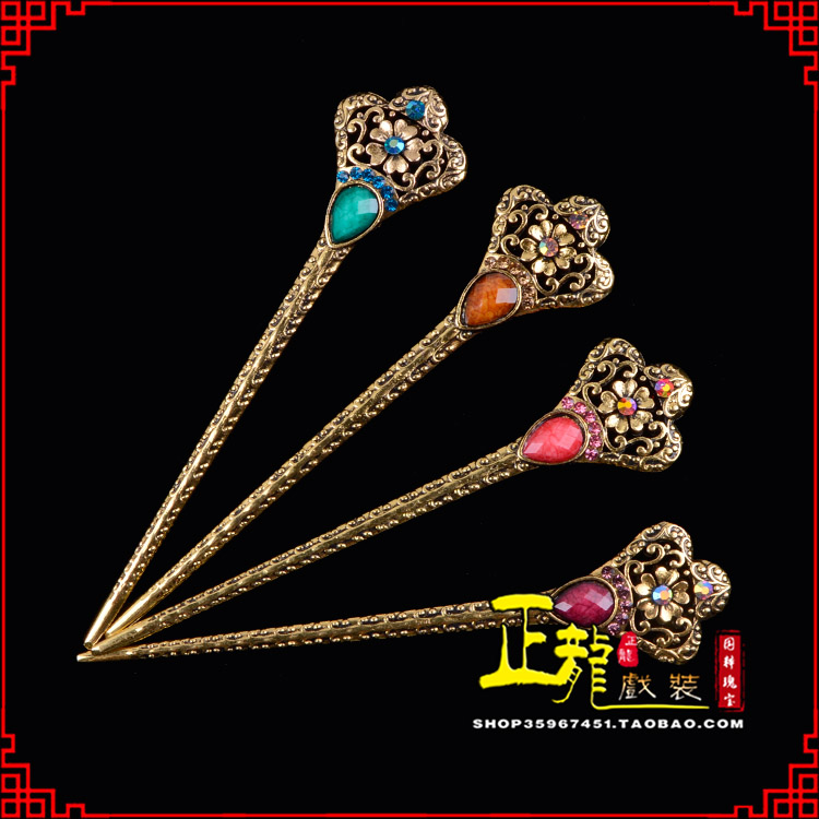 海口头饰老旦青衣员外夫人簪子 老旦发簪
